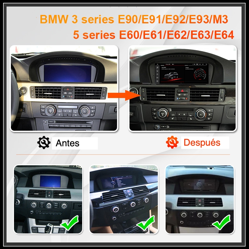 BMW E60 E61 E63 E64 / E90 E91 E92 E93 CCC CIC - pantalla táctil con navegador GPS