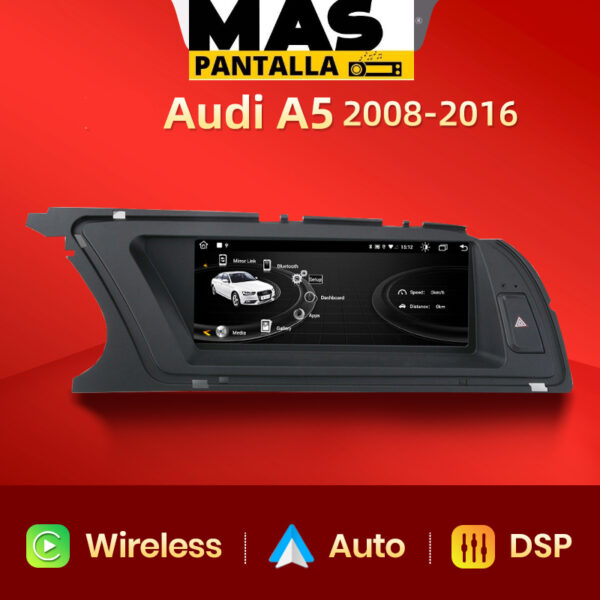 Pantalla Audi A4 B8, A5 2009 - 2016 - radio con GPS, Carplay y Android Auto