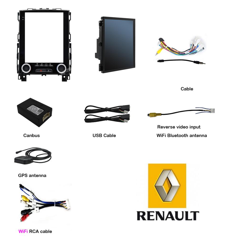 Talisman, Koleos, Megane 4, 2017 - 2019 - pantalla táctil con navegador GPS