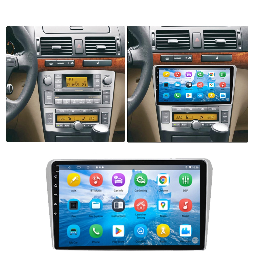 Toyota Avensis T25 2002 - 2008 MP1012 - pantalla táctil con navegador GPS