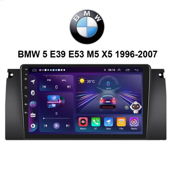 Pantalla Android BMW 5, E39, E53, M5, X5, 1996-2007 + CarPlay / AndroidAuto