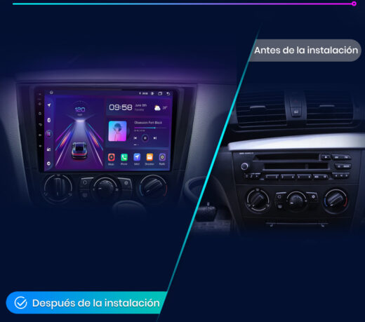 BMW Serie 1, E87, E81, E82, E88, 2004 - 2011 + CarPlay / AndroidAuto
