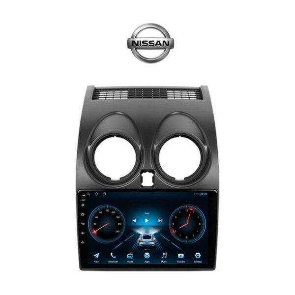 Pantalla Android Nissan Qashqai J10 con CarPlay