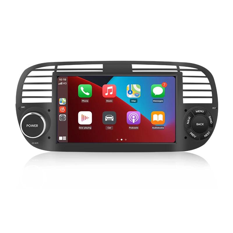 Pantalla para Fiat 500 - Android, CarPlay y GPS - pantalla táctil con navegador GPS