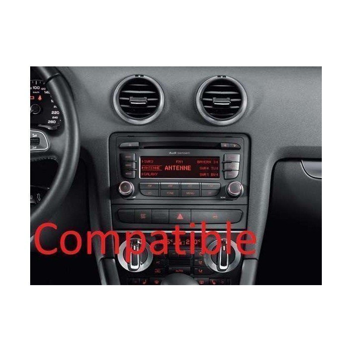 Pantalla Audi A3 MP5010 2003 - 2013 - pantalla Android instalada en el vehículo