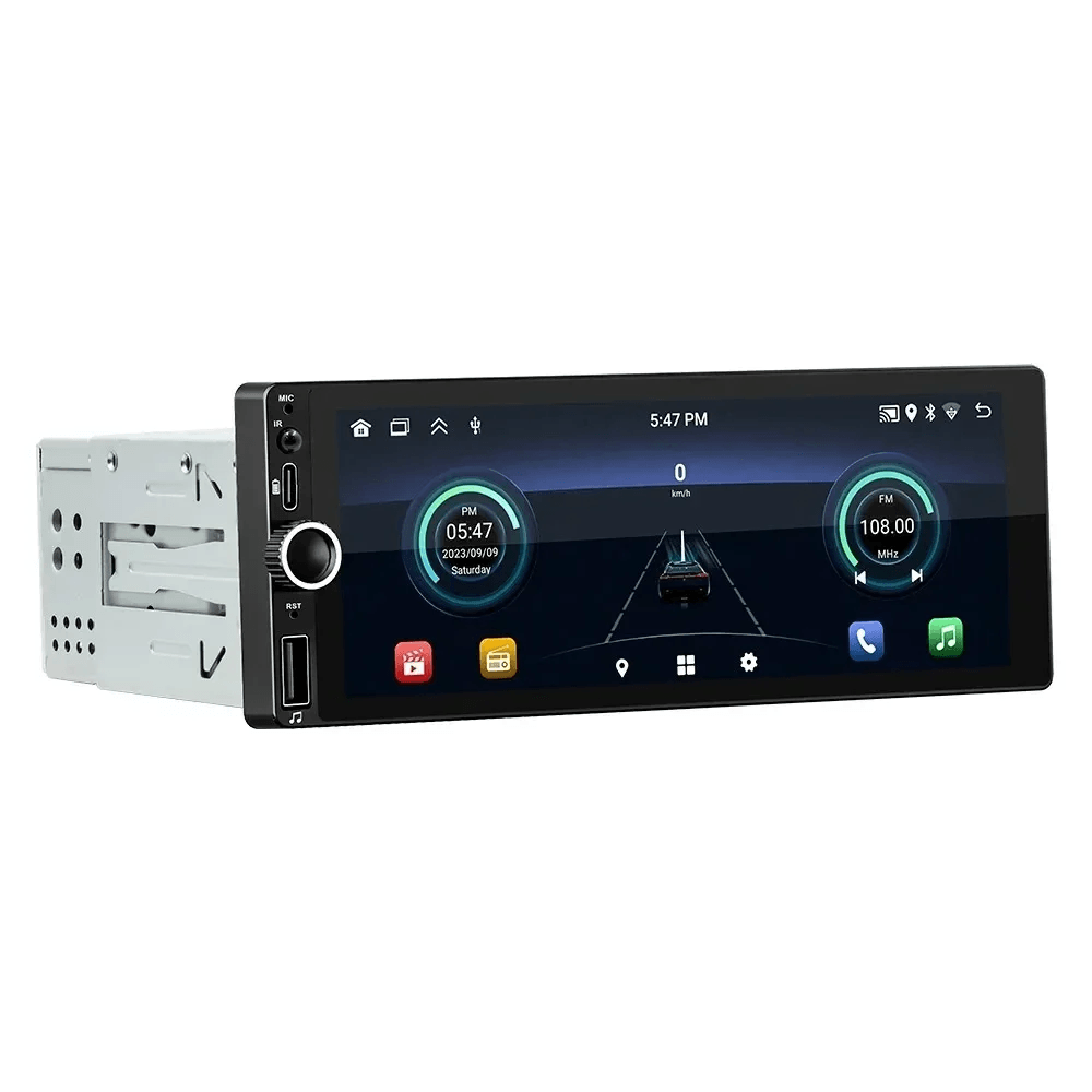 Radio 1 DIN Android MP-0122 con pantalla táctil, GPS y Carplay