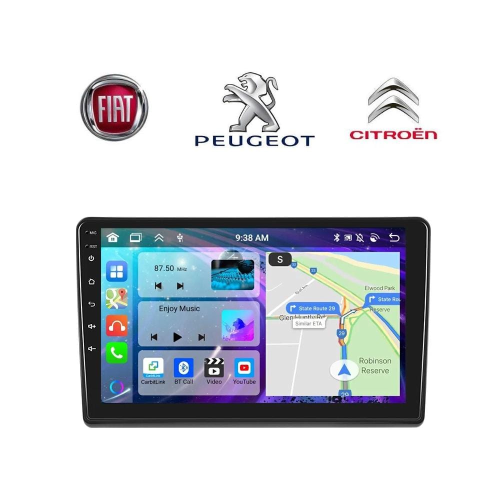 Pantalla Android Fiat Ducato Peugeot Boxer 2 Citroen Jumper 2 2006 - 2022