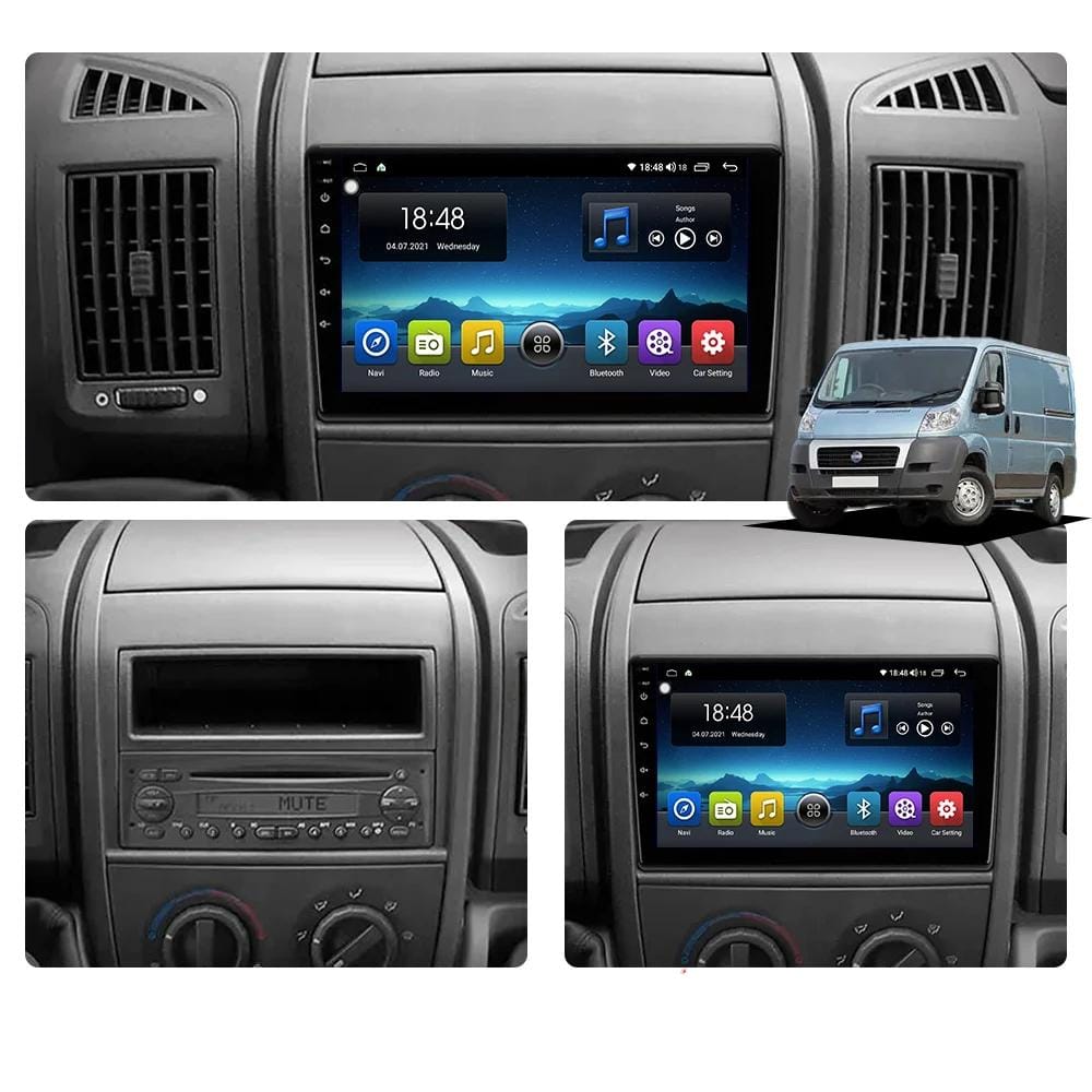 Fiat Ducato Peugeot Boxer 2 Citroen Jumper 2 2006 - 2022 - pantalla táctil con navegador GPS