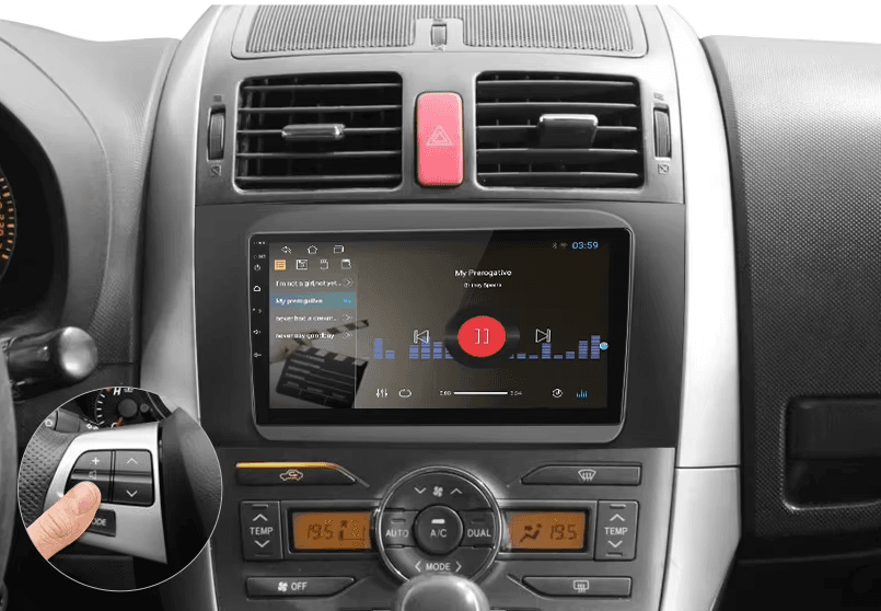 Toyota Auris 2006 -2012 - pantalla táctil con navegador GPS
