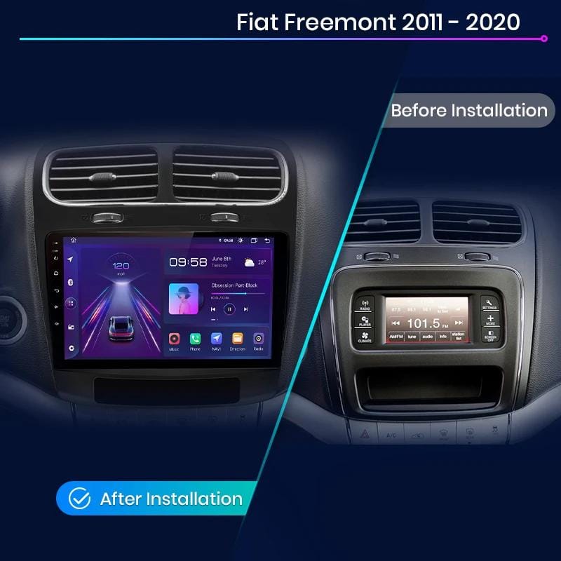 Fiat Freemont 2011 - 2020 - pantalla táctil con navegador GPS