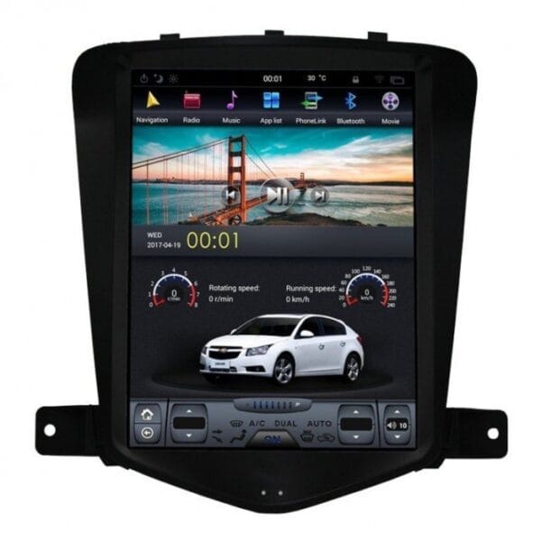 Pantalla Android Chevrolet Cruze 2008 - 2014 - radio con GPS, Carplay y Android Auto