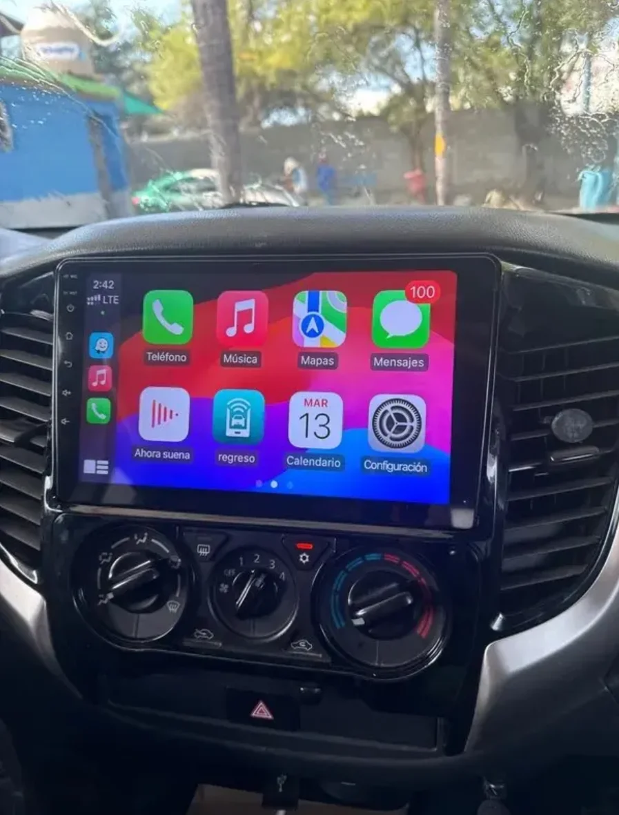 Radio Mitsubishi Montero Sport 3 / L200 2015 - 2019 - detalle de la interfaz Android