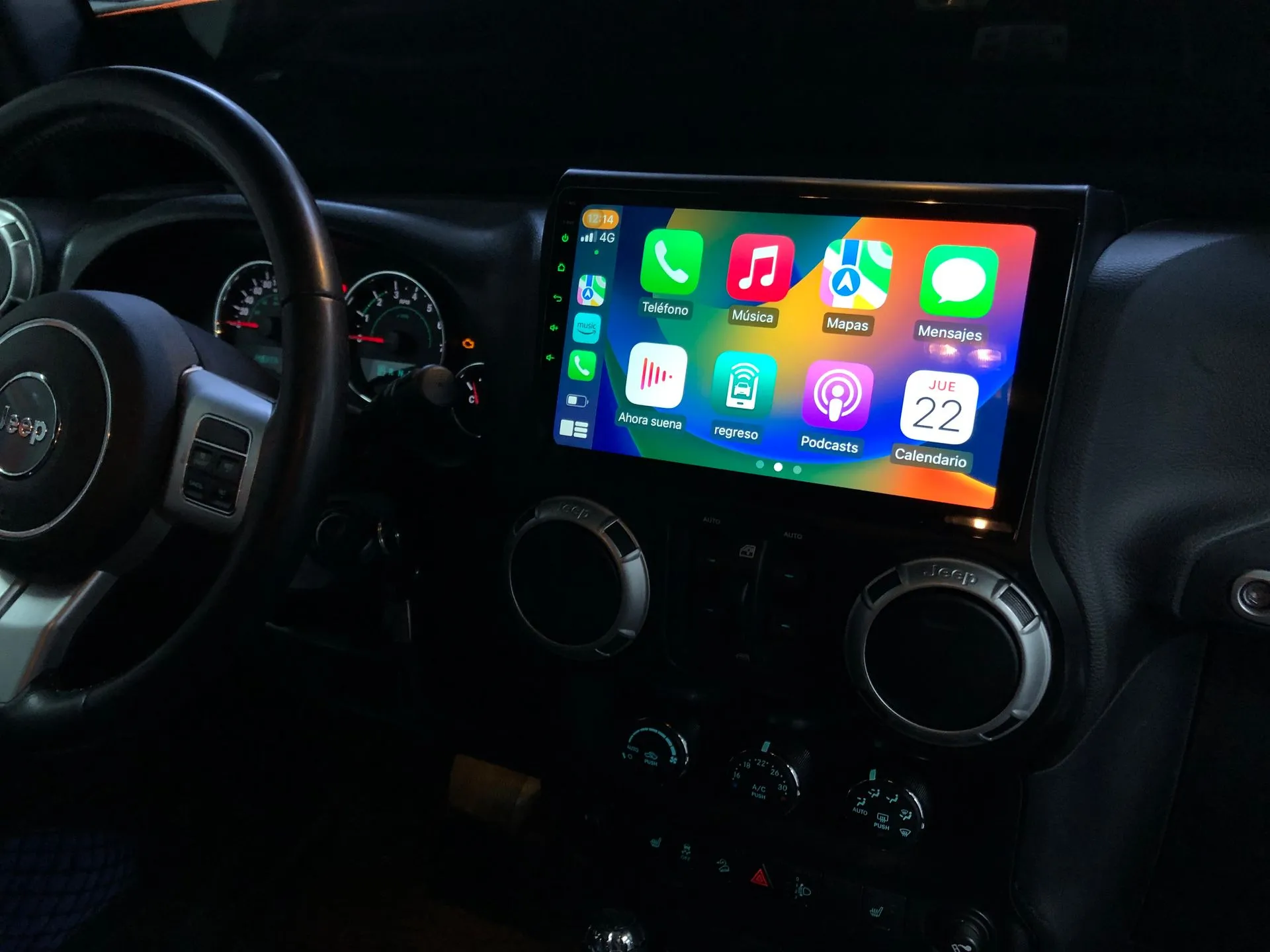Radio Pantalla Jeep Wrangler 3 JK 2010 - 2018 MP1024 - Imagen 4