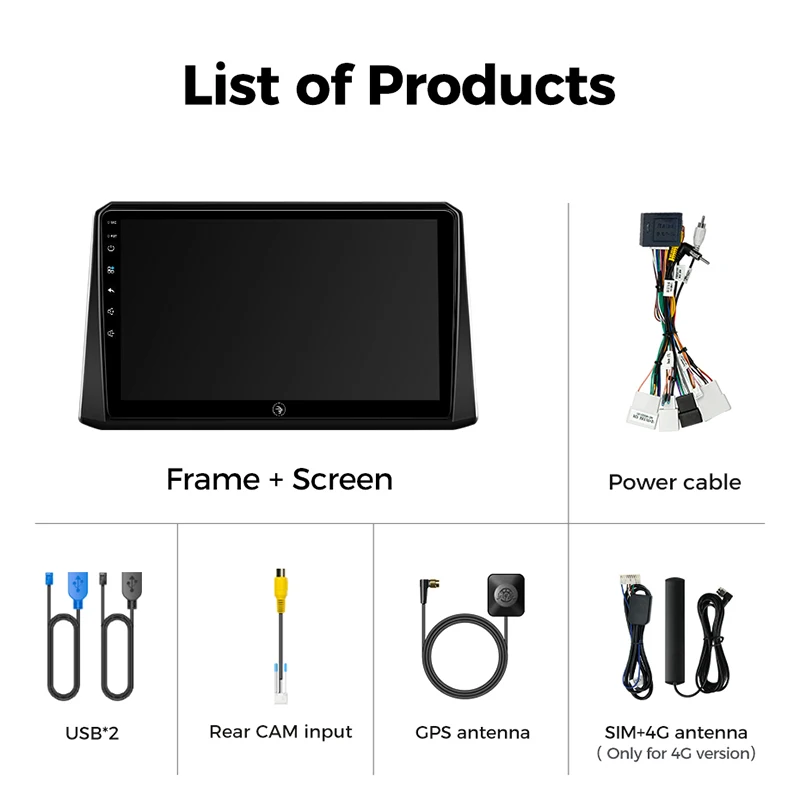 Toyota Corolla 2019 - 2023 E210 Carplay / Android Auto - conexiones y cableado trasero