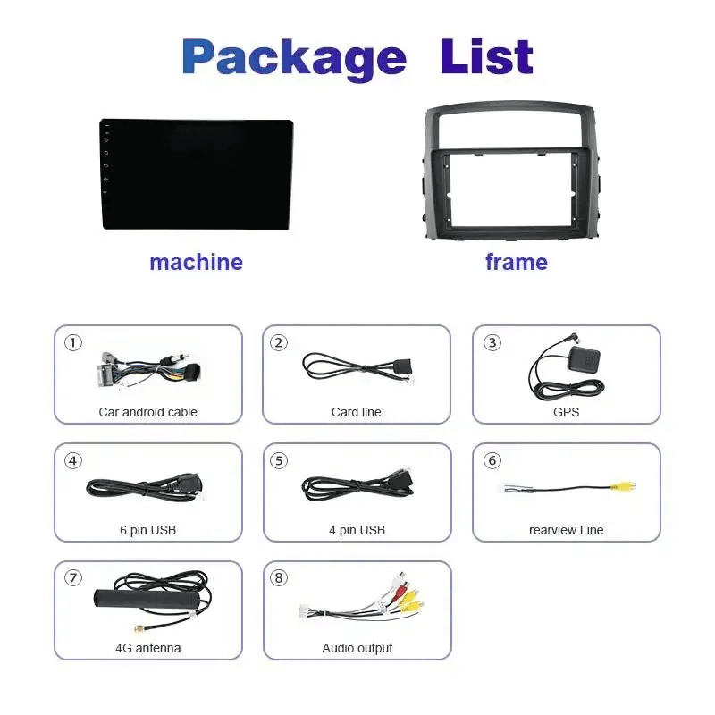 Radio Carplay Mitsubishi Montero 4 V80 V90 (2006-2014) - Imagen 2