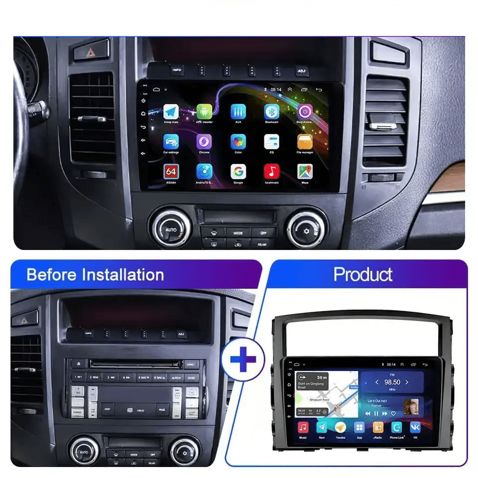 Radio Carplay Mitsubishi Montero 4 V80 V90 (2006-2014)