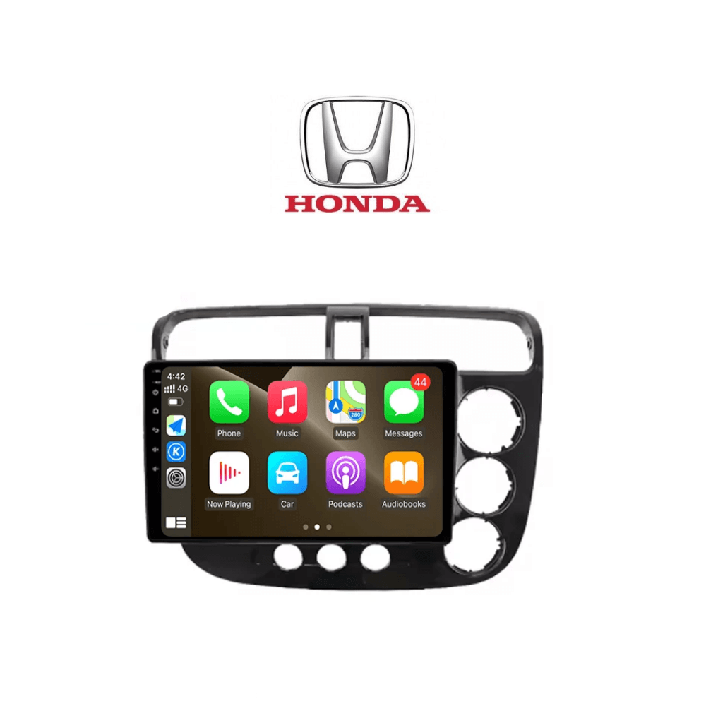 Pantalla Android Honda CIVIC 2000 - 2005 - radio con GPS, Carplay y Android Auto