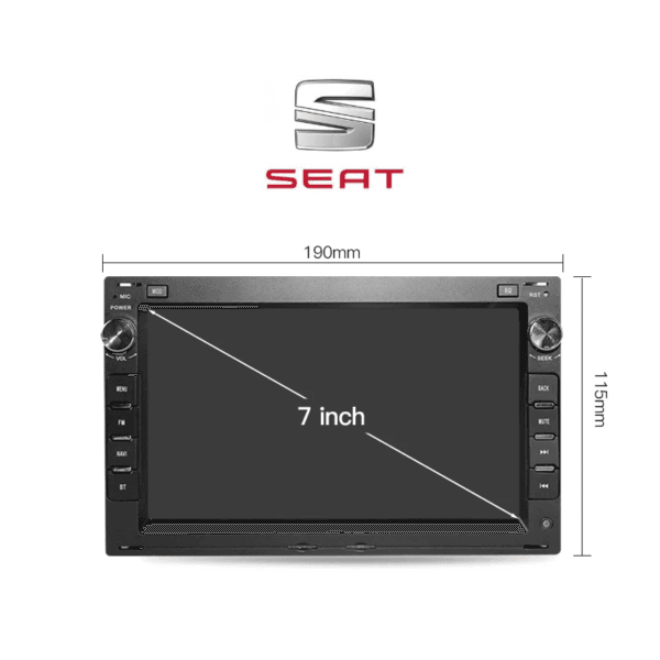 Radio Navegador Android para Seat Cordoba 6L (2002-2009) con Carplay y Android Auto pantalla 7 pulgadas