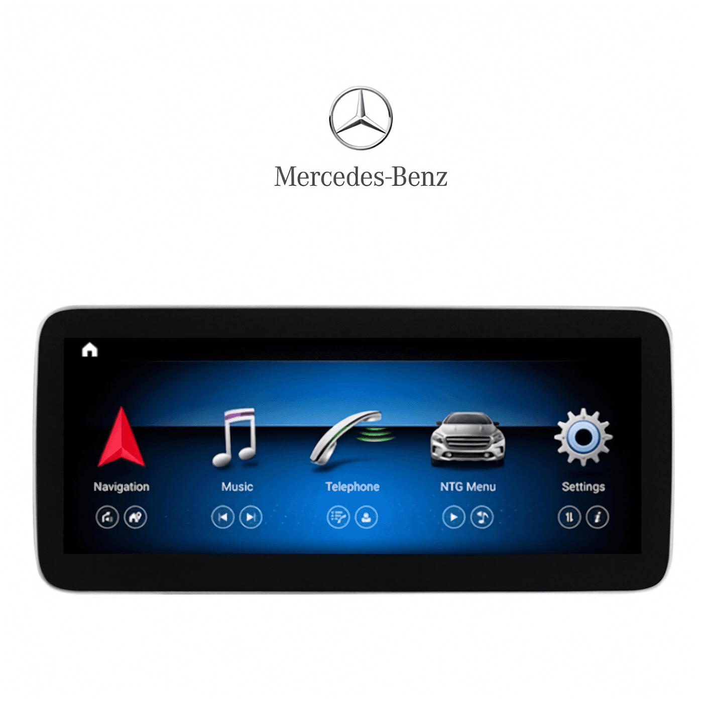 Pantalla Mercedes Clase A W176 - radio Android con GPS, Carplay y Android Auto